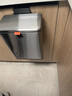 家华厨房垃圾桶8L银色壁挂式不锈钢带盖家用橱柜门悬挂夹缝大号6601 实拍图