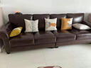 胜优美 皮艺沙发 美式乡村真皮沙发 简约复古客厅四人位组合 简约欧式进口油蜡头层牛皮大小户型皮艺家具 进口真皮(接触面油蜡牛皮) 单人位 实拍图