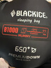 黑冰（BLACKICE）新款【B系列鸭绒木乃伊式羽绒睡袋】户外露营单人羽绒睡袋 黑色 B1000 L码（新标准） 实拍图