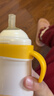 皇宠儿童牛奶杯一岁以上学饮水杯弹盖吸管杯直饮奶瓶330ml+吸嘴 实拍图