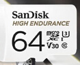 闪迪（SanDisk）64GB TF（MicroSD）4K内存卡 行车记录仪 监控摄像头专用 5,000小时录制 重复读写高耐用存储卡 实拍图
