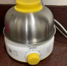 美的（Midea）【政府补贴】煮蛋器蒸蛋器 双层家用迷你小蒸锅 早餐 鸡蛋羹自动断电防干烧便携式家用MZ-ZDE2015 实拍图