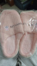 小熊兔子卡通棉拖鞋家用室内厚底保暖防滑毛毛拖鞋踩屎感棉拖鞋女 粉色 40-41 【平时适合39-40】 实拍图