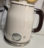 美的（Midea）艺术家电热水壶  烧水壶自动断电保温一体  1.6L大容量电热水壶 316L不锈钢恒温壶 精准控温 63-Q 实拍图