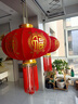 乐睦唯（L'AMAVO）2026新款大红灯笼阳台灯笼大门挂的春节灯笼室外免接线防水灯笼 80#【无线遥控款】适合商品房、小阳台 55cm 平安珠长杆圆福【无线遥控款】无需插电【一对装】 实拍图