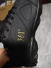 361°运动鞋男鞋秋冬季透气网面跑鞋黑色通勤轻质户外慢跑步鞋 曜石黑/皇冠金【皮革面防泼水】 40 实拍图