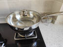 凌丰炒锅316L不锈钢炒菜锅无涂层深煎锅多功能锅电磁炉燃气灶通用 实拍图