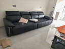 卡尔适黑色真皮沙发客厅2025新款小户型调节大象耳朵意式直排沙发花弄影 【云端舒适坐感】3.1米多人位 【S级头层黄牛皮】豪华版 实拍图
