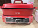 苏泊尔（SUPOR）电蒸锅 电煮锅 电火锅 家用多功能烤鱼烤肉锅 多用途分体不粘料理锅 蒸煮炖涮电热锅H3423FK863A 实拍图