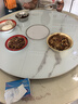 富得莱 饭菜保温板 加热菜板 暖菜板2025新款 圆形家用智能多功能带火锅电磁炉 自动恒温餐桌旋转盘神器 语音白100cm电动旋转电磁炉火锅 实拍图