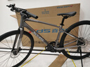 喜德盛（xds）公路车极速380油碟18速平把铝架2025款运动休闲车 25款-深灰/银450 实拍图