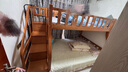 临稚胡桃木 儿童上下床实木高低床双层床上下铺床两层木床子母床 梯柜高箱款 上铺宽1.3米下铺宽1.5米 实拍图