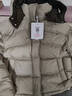 坦博尔羽绒服女短款时尚潮流可脱卸帽百搭保暖外套550388T 桉树绿 165  实拍图