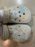 卡骆驰（CROCS）洞洞鞋贝雅卡骆班轻便耐磨一脚蹬休闲鞋|205089 冬日白/彩色-1LI 37 /38(230mm) 实拍图