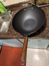 炊大皇铁锅家用无涂层不锈炒锅燃气灶专用炒锅炒菜锅平底锅极铁锅34cm 实拍图