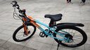 凤凰山地自行车男女变速山地车碟刹青少年儿童自行车学生单车 星际 橙蓝【变速+辐条轮】 22寸【适合130-170cm】 实拍图