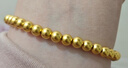 喜上眉梢足金999重工古法金珠散珠3D硬金光面磨砂黄金转运珠圣诞节礼物女 0.75g【重工古法4mm+5mm共两颗】 实拍图