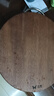 双枪黑金檀木整木切菜板加厚加大圆形砧板实木家用案板面板菜墩33*2.5 实拍图