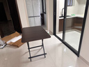 YOIK折叠餐桌家用简易便携吃饭桌子出租房屋桌胡桃长桌100*60*75cm 实拍图
