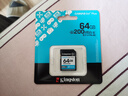 金士顿（Kingston）64GB SD存储卡 U3 V30 相机内存卡 高速sd卡大卡 4K超高清拍摄 读速200MB/s 实拍图