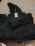 坦博尔羽绒服女短款连帽秋冬保暖外套厚25年新款5530362D 黑色170 实拍图