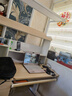 京东京造沐光桌100w护眼大路灯儿童学习桌书桌椅套装升降学生写字桌1.2m棕 实拍图
