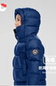保姆鹅  【风墙】儿童羽绒服宝宝中长款护脸加厚外套保暖童装[NG2664] 藏蓝 150 实拍图