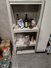 美亿莱厨房置物架不锈碳钢货架家用微波炉架落地收纳储物架烤箱架子多层 【3层碳钢加厚】长40宽30高80 实拍图
