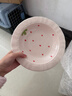 食品级草莓陶瓷餐盘可爱家用宿舍草帽盘蛋糕盘高颜值精致餐具碗盘 8.5英寸-草莓裙花边盘1个装 实拍图