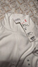 优衣库女装HEATTECH弹力摇粒绒半拉链套头衫/打底衫479693 01 乳白色 XL /165/92A 实拍图