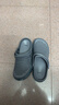 卡帝乐鳄鱼洞洞鞋男士凉鞋休闲花园拖鞋两用沙滩鞋凉拖鞋子 男 1556 灰色 42 实拍图