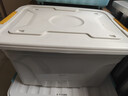 京东物流 加厚收纳箱塑料学生装书整理箱宿舍储物箱衣服超大容量 超大号带轮 51*36*30cm 实拍图
