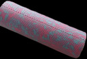 yottoy泡沫轴浮点初学者实心滚轴滚筒按摩肌肉放松瑜伽柱 60*15cm粉混色 实拍图