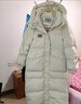鸭鸭（YAYA）羽绒服女新款长款冬季加厚品牌时尚休闲宽松舒适百搭加厚外套KL 米色 S (155) 实拍图