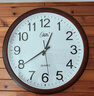 康巴丝（Compas）挂钟 客厅钟表挂墙 现代石英时钟挂表3128 木纹色 38cm 实拍图