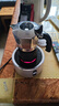 比乐蒂（Bialetti）【官方正品】摩卡壶 双阀高压手冲咖啡壶意式浓缩手动咖啡机送礼 2杯份+4.0电陶炉(雅致银) 100ml 实拍图