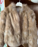 MSBEAST野兽小姐 进口蓝狐坎毛晕染色V领短款狐狸毛皮草外套女丨霜华映月 晕染琥珀棕 M 实拍图