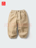 优衣库婴幼儿宝宝灯芯绒长裤/宽松休闲裤裤子25秋冬新款478838 31 米色 100 实拍图