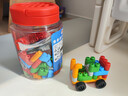 Hape柔性polym积木 防吞大颗粒可机洗可脚踩软胶积木 男女孩玩具礼物 128粒创趣超值桶套装 1.5-5Y 实拍图