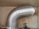 潜水艇（Submarine）加厚铝管油烟机排风管厨房烟道通风道止逆阀烟管硬管160mm内径2米 实拍图