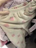 嘟嘟家【柔软厚实】儿童裤子秋冬款加绒宝宝冬装婴儿保暖裤女童男童棉裤 米色粉兔 110 实拍图