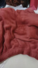 仙女暖暖裤珊瑚绒睡衣女冬季可外穿睡裤冬宽松直筒女冬加绒阔腿裤 酒红色(裤长约94cm) 均码（80-130斤穿） 实拍图