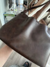 热风（Hotwind）【商场同款】女士单肩包秋季新款擦色做旧复古棕色大容量休闲女包 131黑棕 F 实拍图