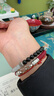 普陀山黑曜石海蓝宝手串水晶手链转运珠送朋友情侣生日礼物 实拍图