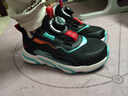 安踏儿童运动鞋男女童跑步鞋秋冬季网革旋钮扣犟弹科技学生赤焰跑鞋 【男密网】黑/荧光水绿5523J-4 31 脚长约19.5cm 实拍图