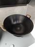 臻三环手工铸铁炒锅无涂层不易粘双耳煮锅炒菜锅厨房好物 厚底薄边 厚底薄边 36cm 实拍图