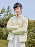 雪中飞男女立领秋羽绒百搭轻薄鸭绒立领修身轻盈隐藏式口袋 X-瓷秘绿|4687-女 M 170/92A 实拍图