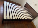 洛亚妮【24H云仓闪发】实木床100％纯实木1.5米单人床原木风主卧双人床 胡桃色床 1.8米*2米 实拍图