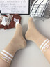PAUL FRANK100%纯棉袜子女秋冬舒适款中筒袜10A抗菌防臭运动女袜子礼盒装 实拍图