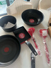 特福（Tefal）锅具套装百变锅铸铝红心可拆卸煎炒锅有钛不粘锅六件套黑美人【带硅胶铲】 实拍图